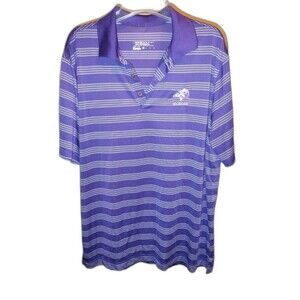 Bighorn Nike Golf Shirt Purple Stripe Size XL Big Horn Golf Club Palm Desert